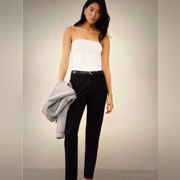 Banana Republic Pants - Banana Republic Size 6 Sloan Curvy Fit Slim Mid Waist Ankle Pant Trouser Black